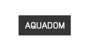 Logo de Aquadom, uno de los clientes que confían en Itae Empresas