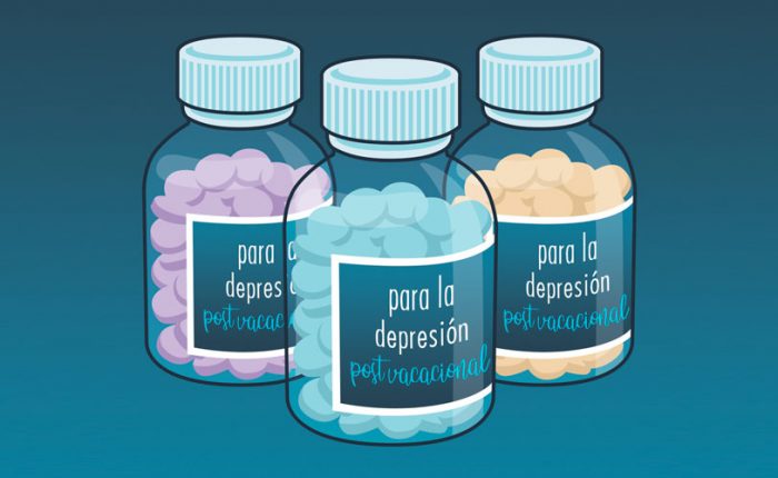 Pastillas para la depresión post vacacional