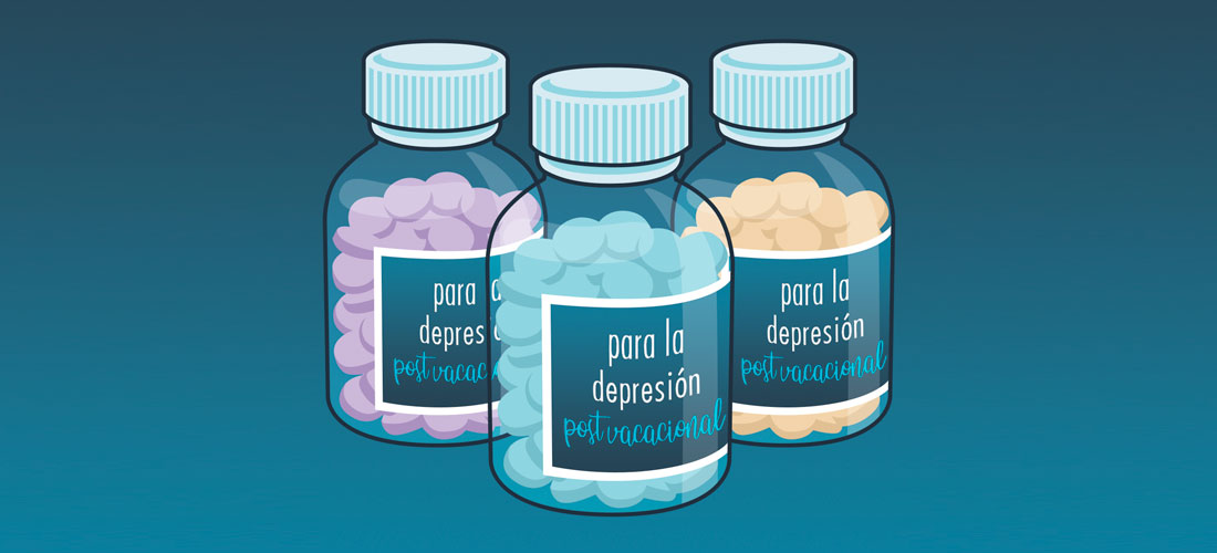 Pastillas para la depresión post vacacional